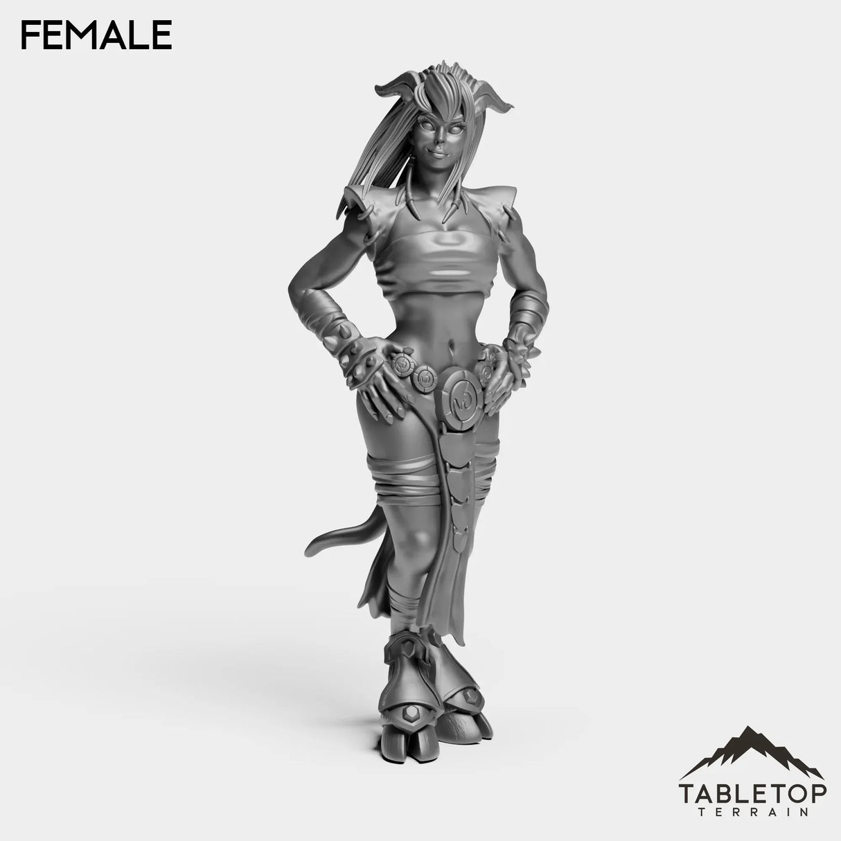 Tabletop Terrain Miniature Exiled Female