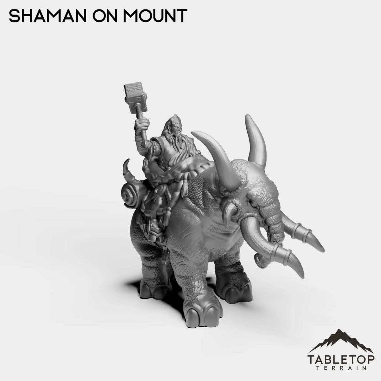 Tabletop Terrain Miniature Exiled Shaman on Mount