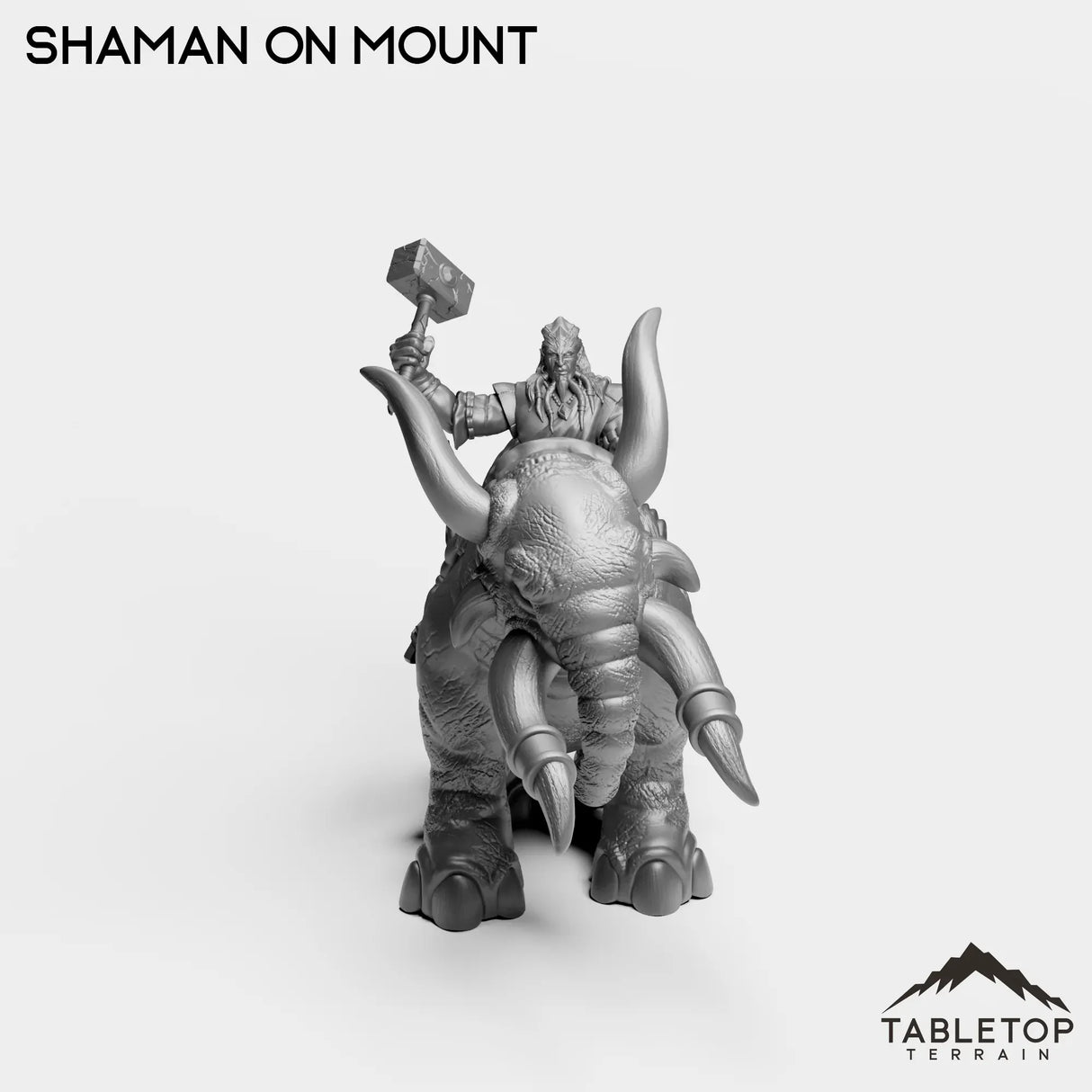 Tabletop Terrain Miniature Exiled Shaman on Mount
