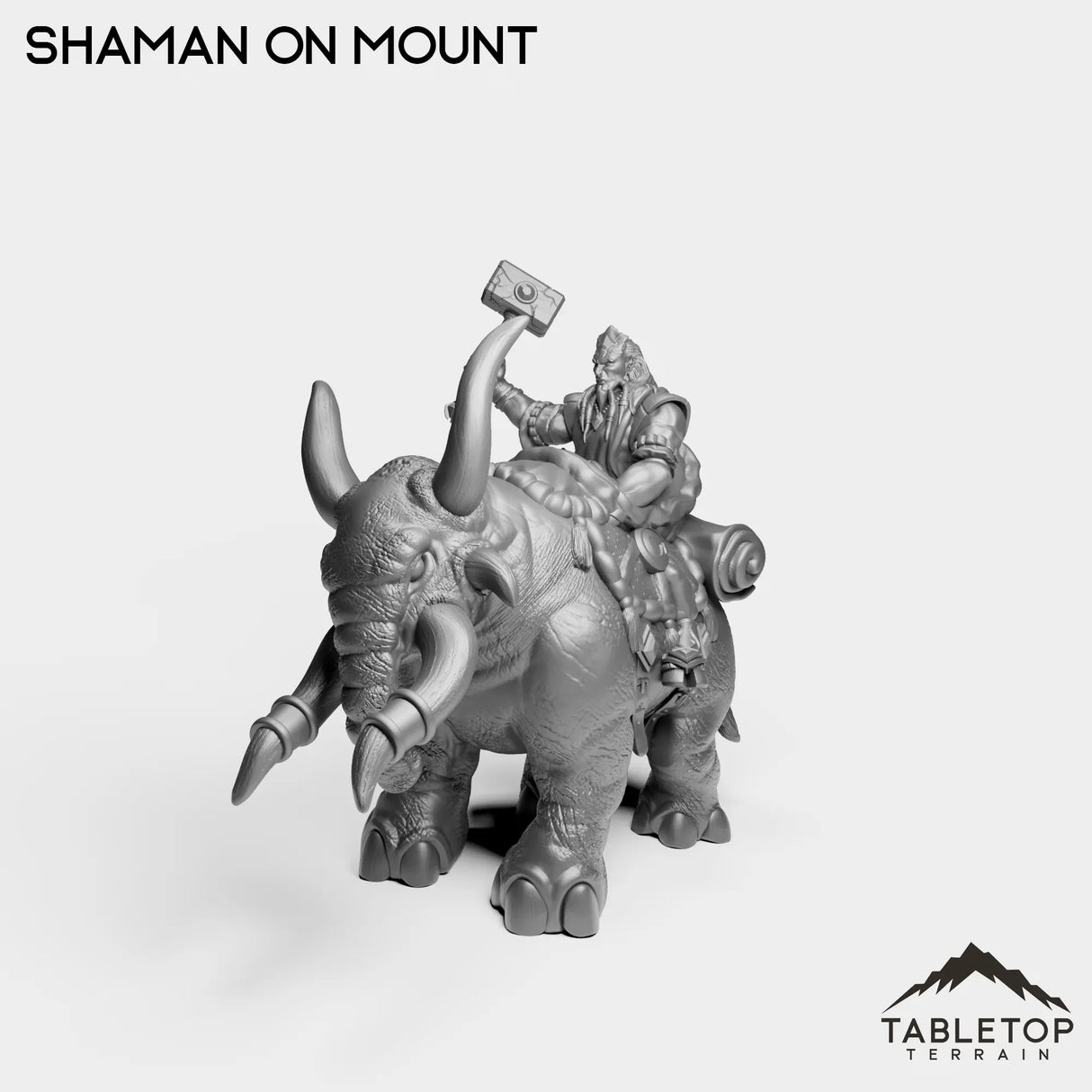 Tabletop Terrain Miniature Exiled Shaman on Mount