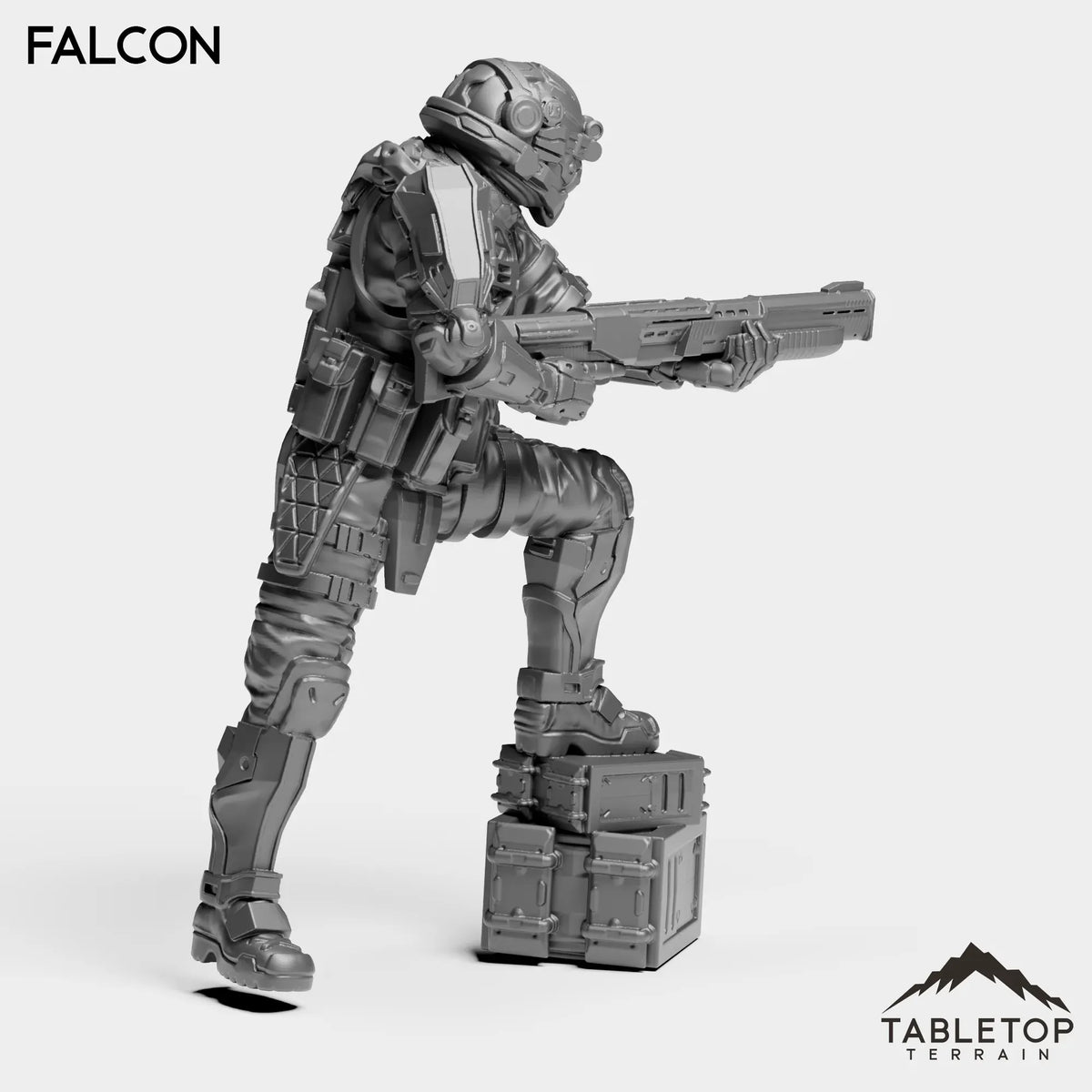 Tabletop Terrain Miniature Falcon - Black Stone Commandos