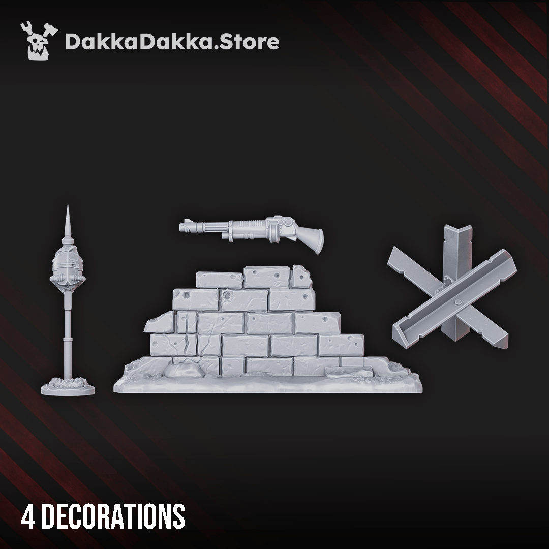 Tabletop Terrain Miniature Fallen Dawnguard soldiers