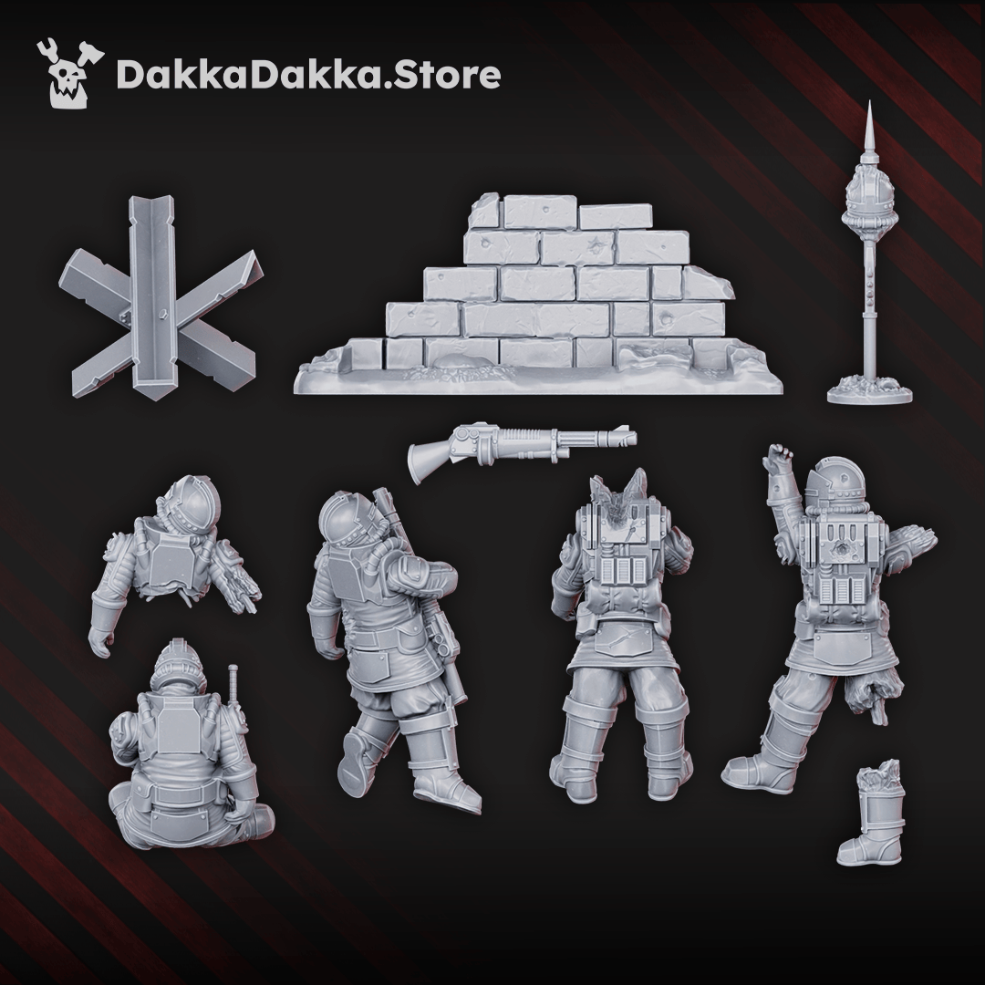 Tabletop Terrain Miniature Fallen Dawnguard soldiers