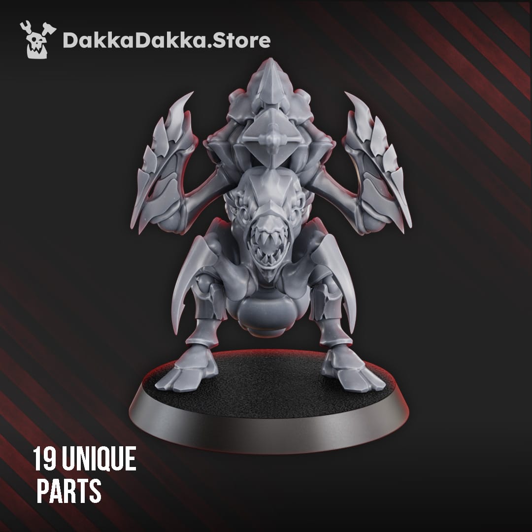 Tabletop Terrain Miniature Fangthrowers of The Great Harvest (build kit)
