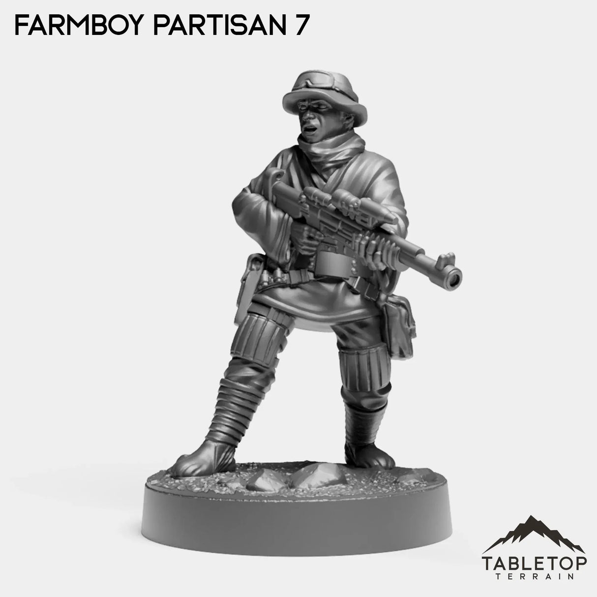 Tabletop Terrain Miniature Farmboy Partisans