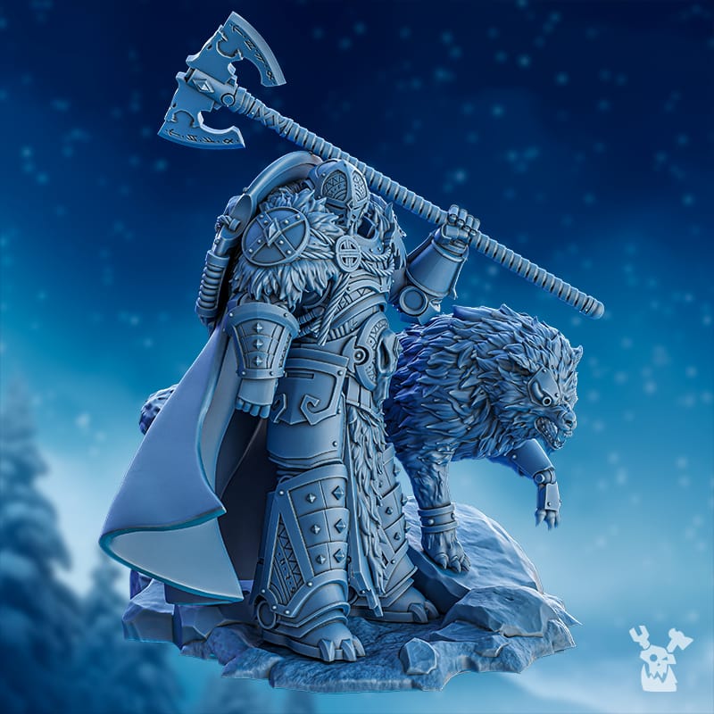 Tabletop Terrain Miniature Fein'ar the Wolfborn