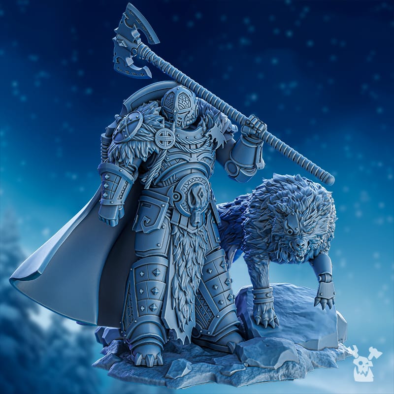 Tabletop Terrain Miniature Fein'ar the Wolfborn
