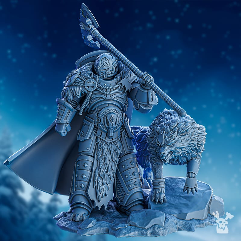 Tabletop Terrain Miniature Fein'ar the Wolfborn