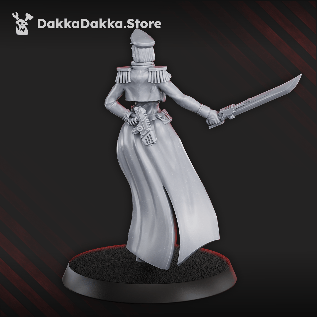 Tabletop Terrain Miniature Female Commissar