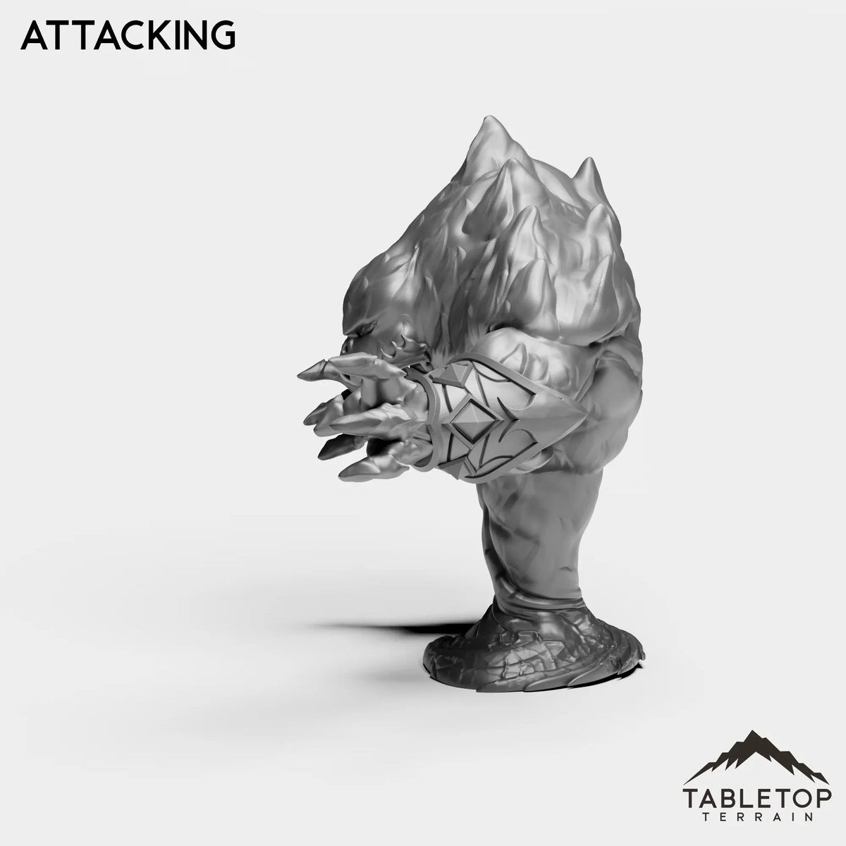 Tabletop Terrain Miniature Fire Elemental Boss