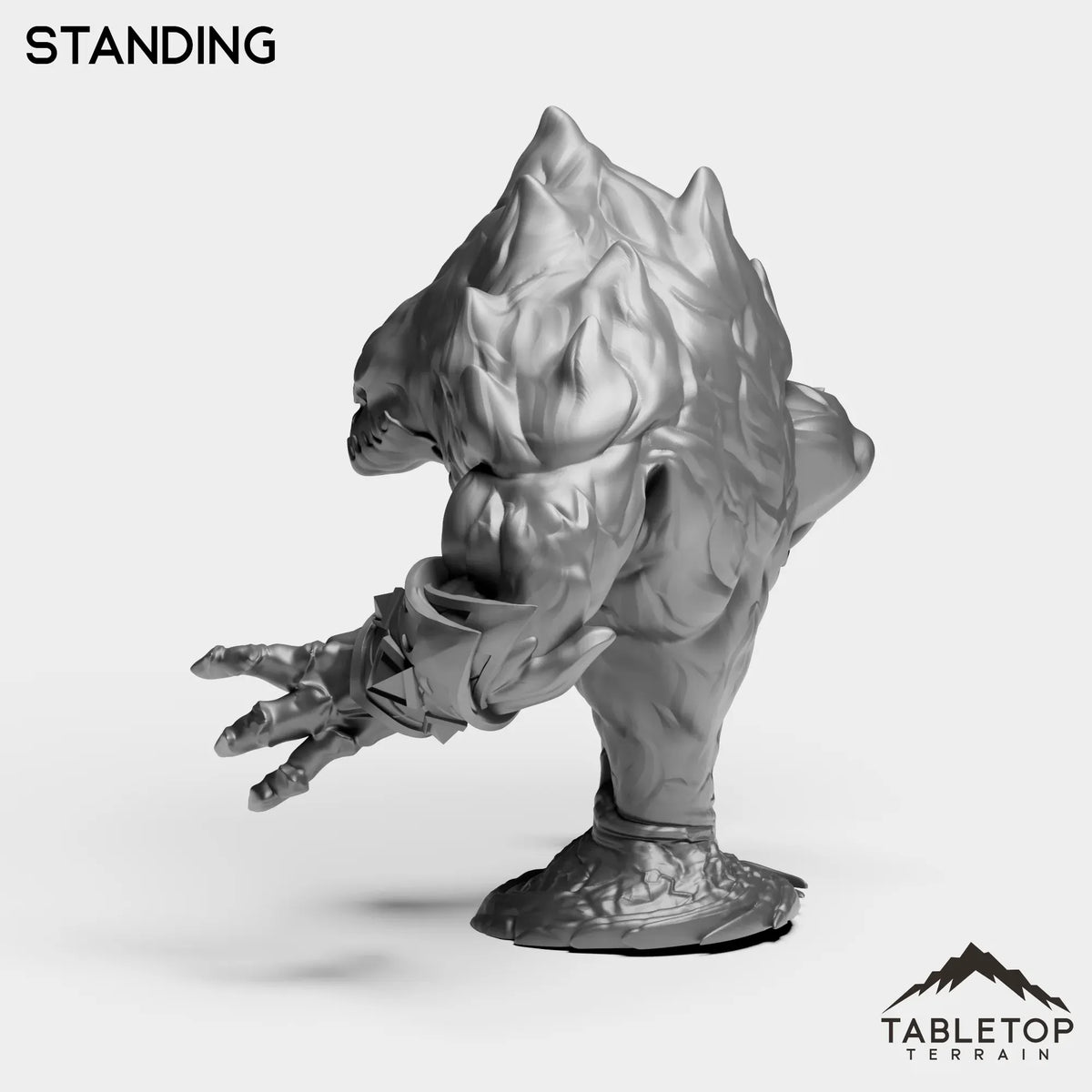 Tabletop Terrain Miniature Fire Elemental Boss