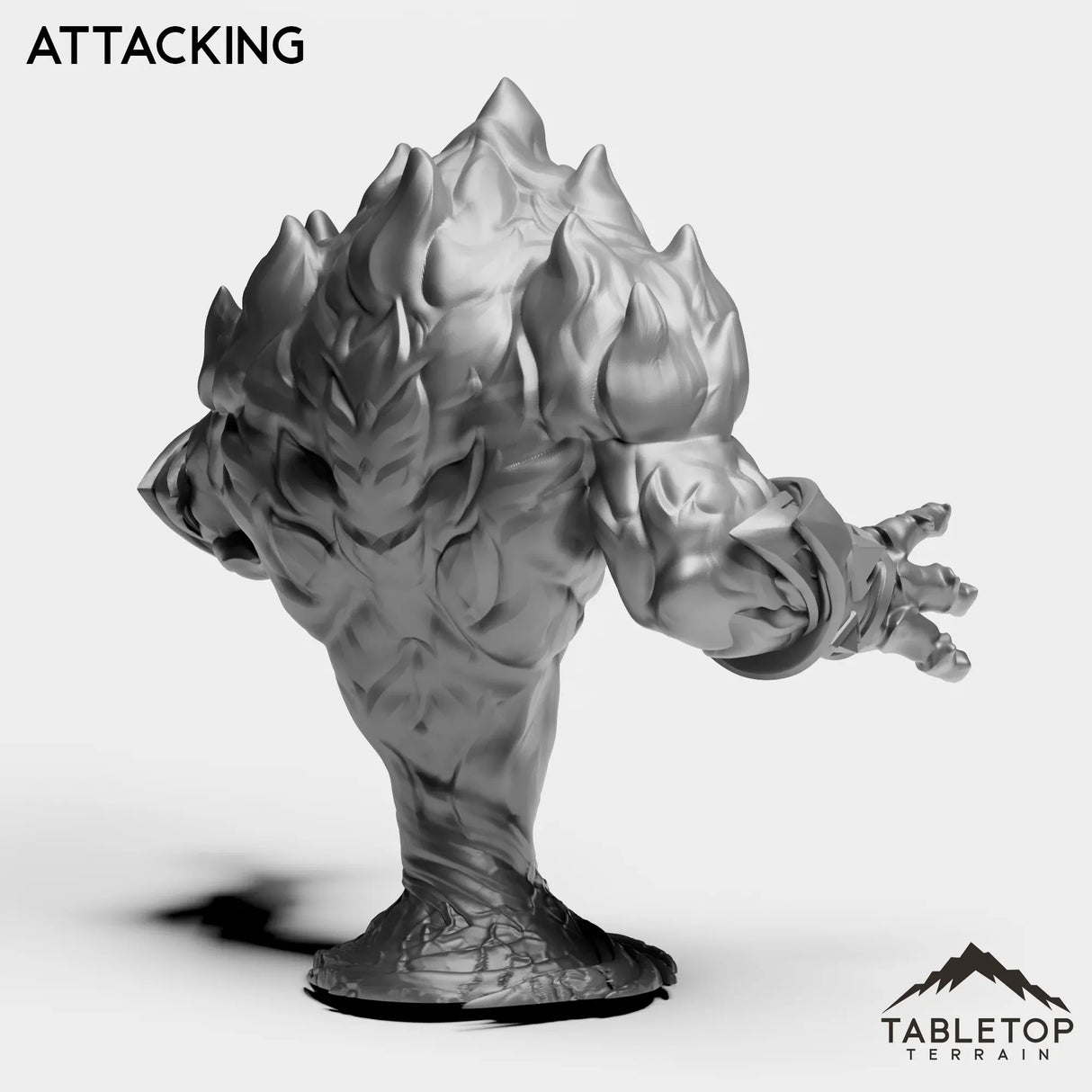 Tabletop Terrain Miniature Fire Elemental Boss