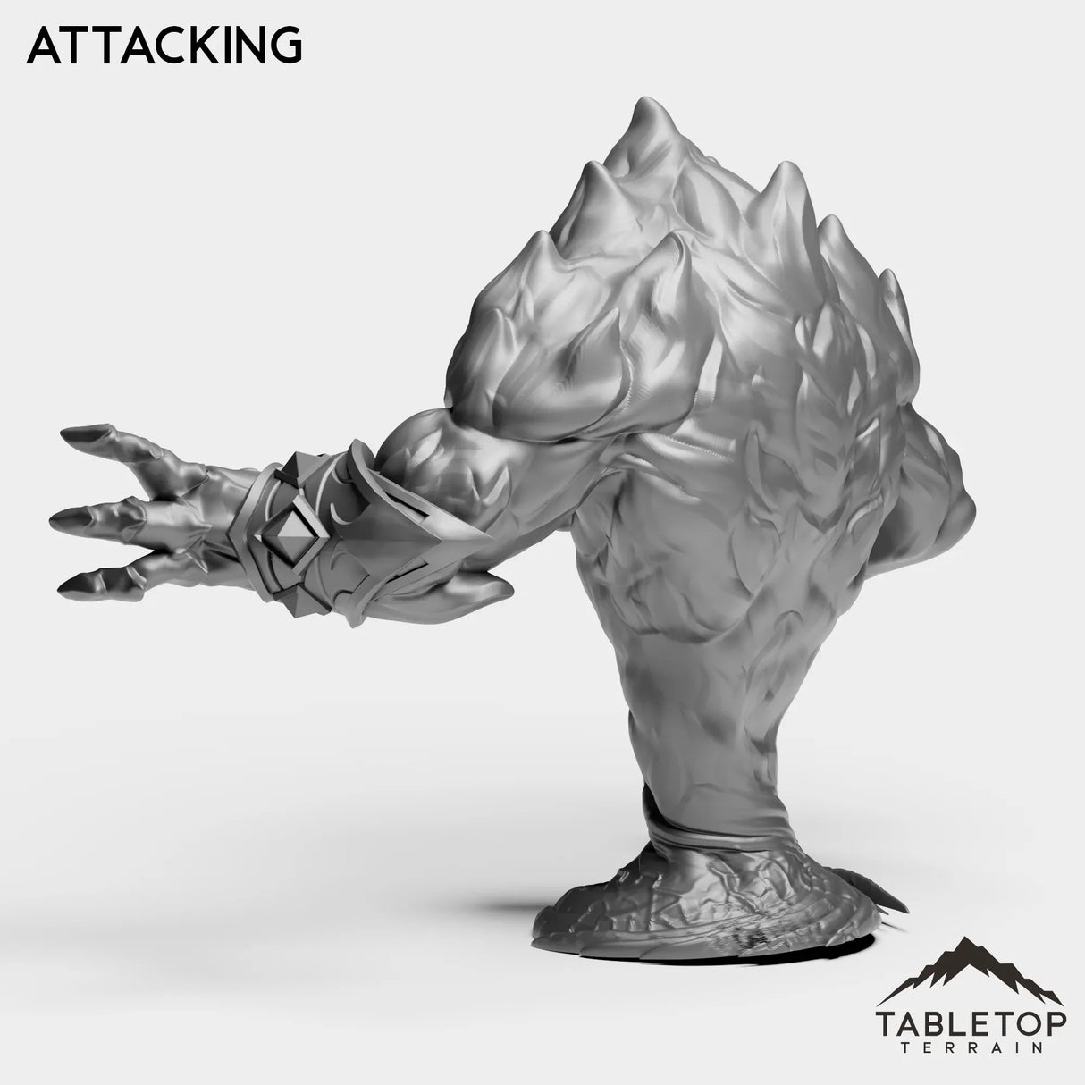 Tabletop Terrain Miniature Fire Elemental Boss