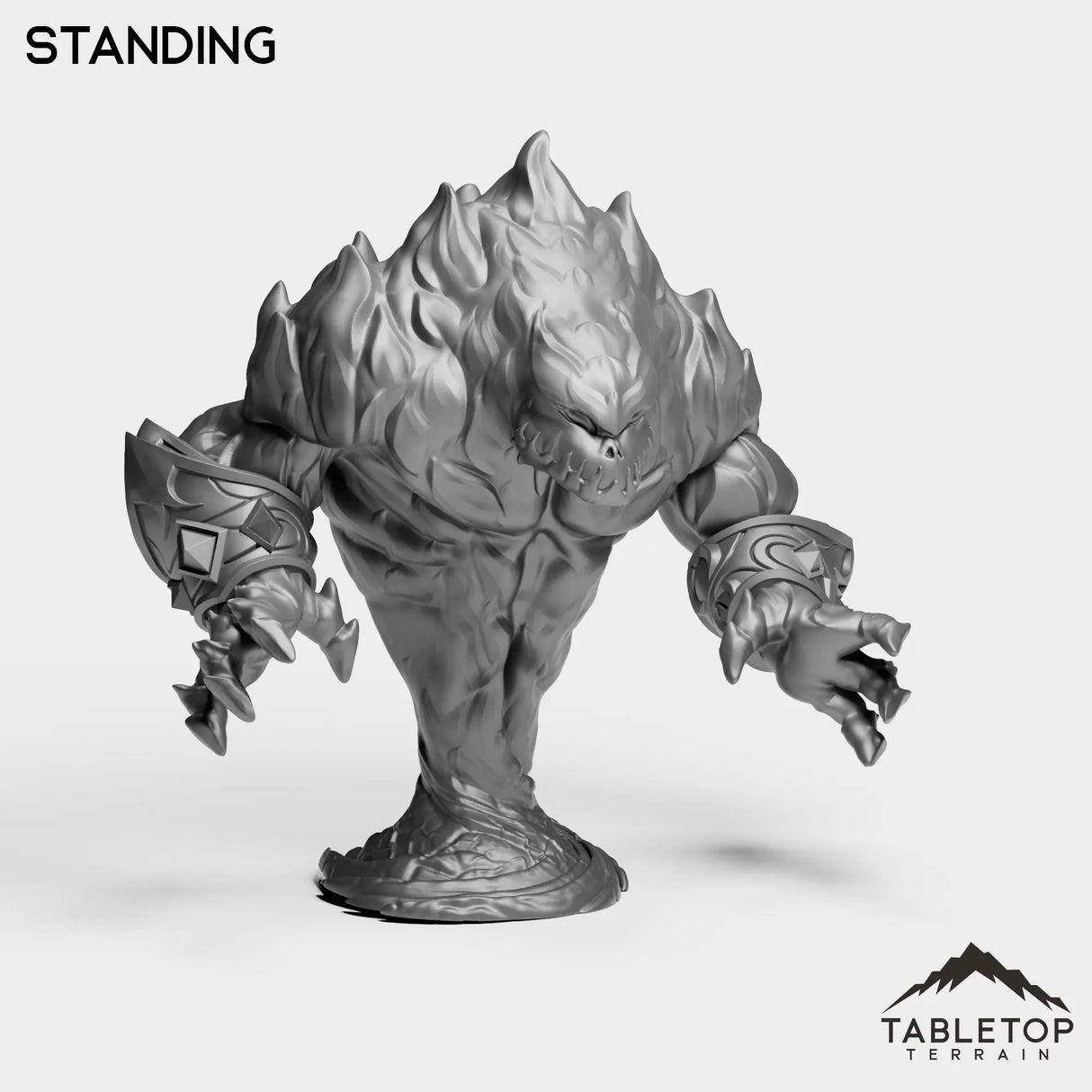 Tabletop Terrain Miniature Fire Elemental Boss