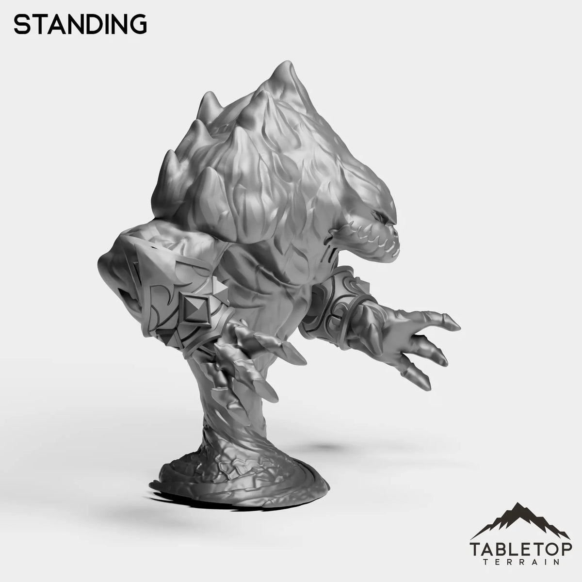 Tabletop Terrain Miniature Fire Elemental Boss
