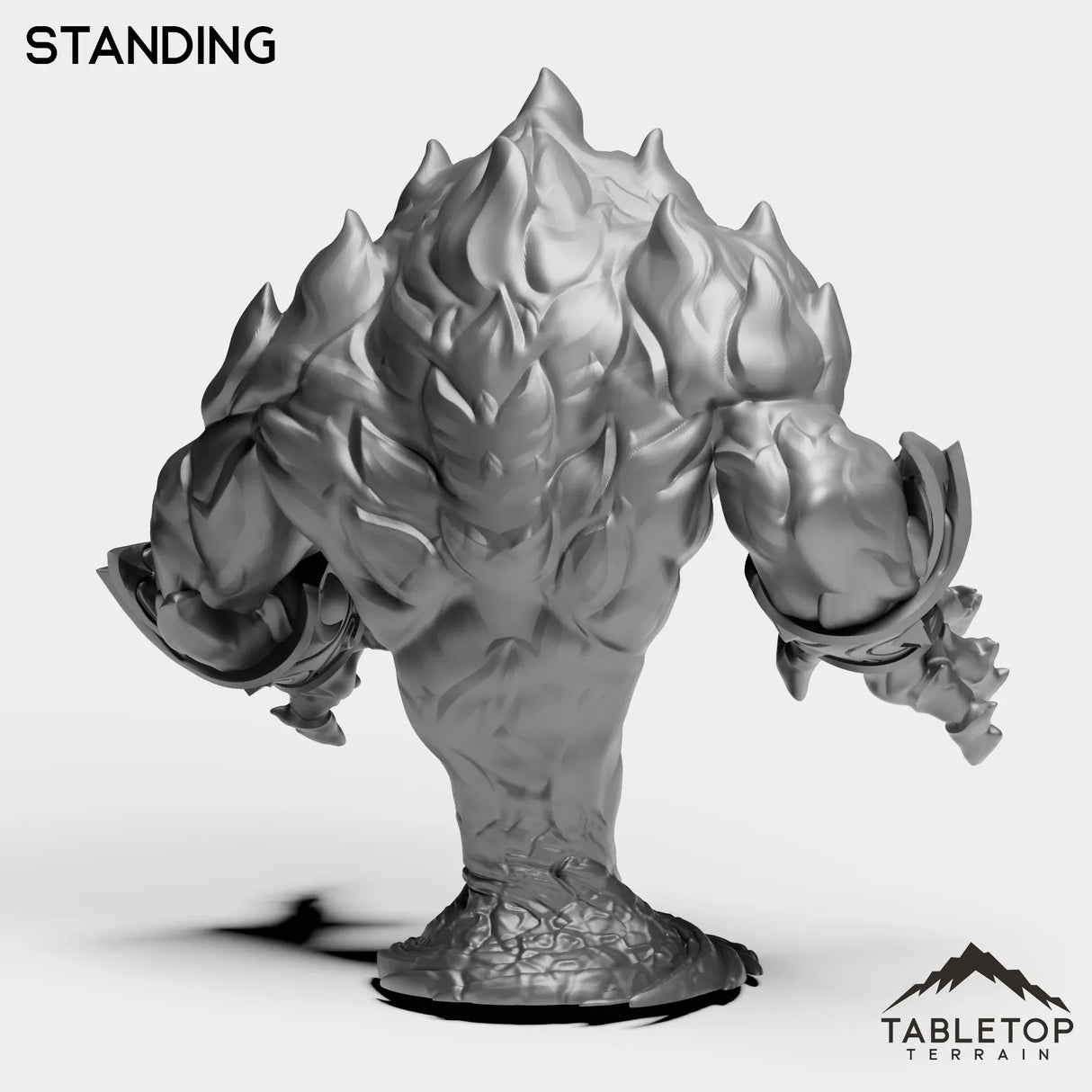 Tabletop Terrain Miniature Fire Elemental Boss