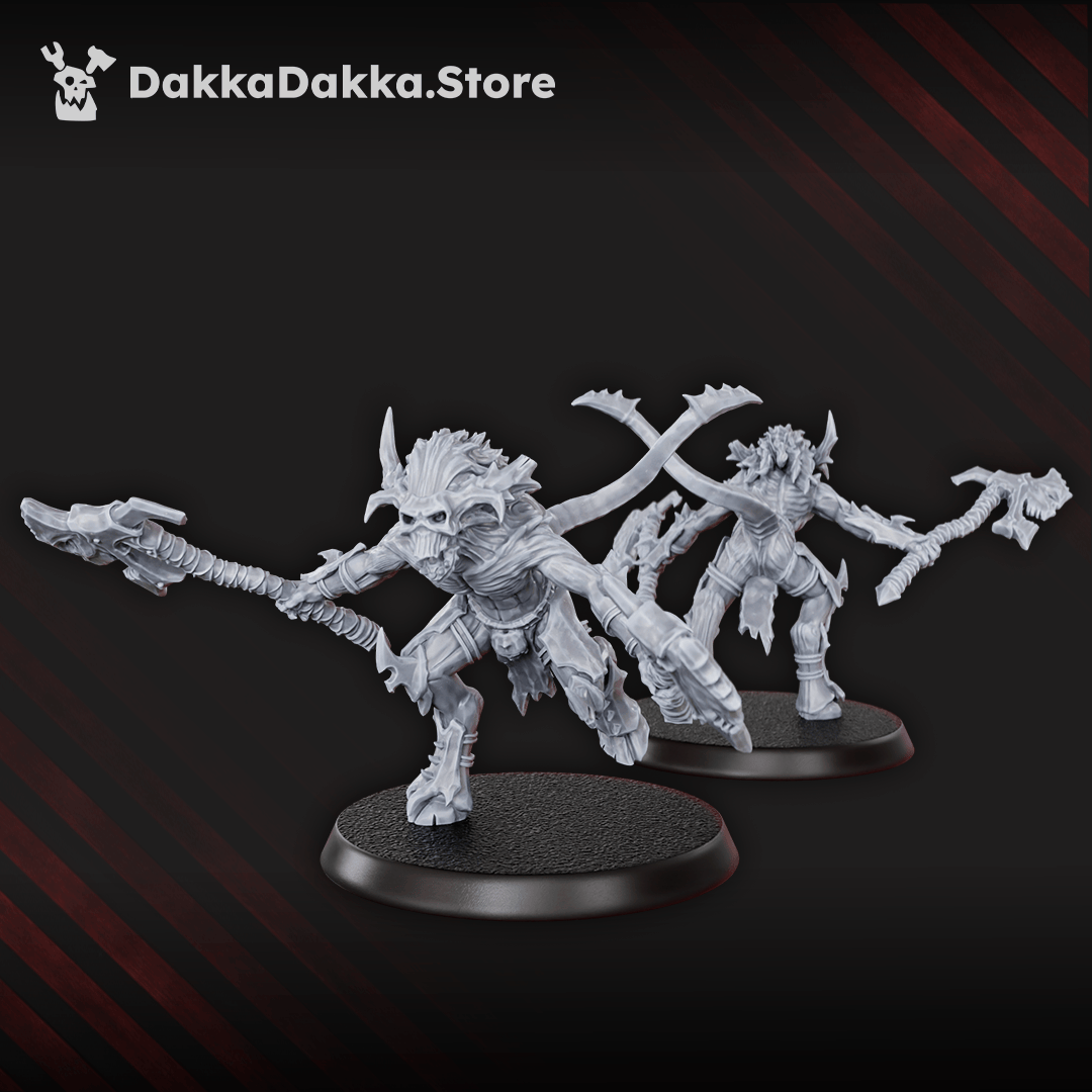 Tabletop Terrain Miniature Flesh Daemon Squad x10