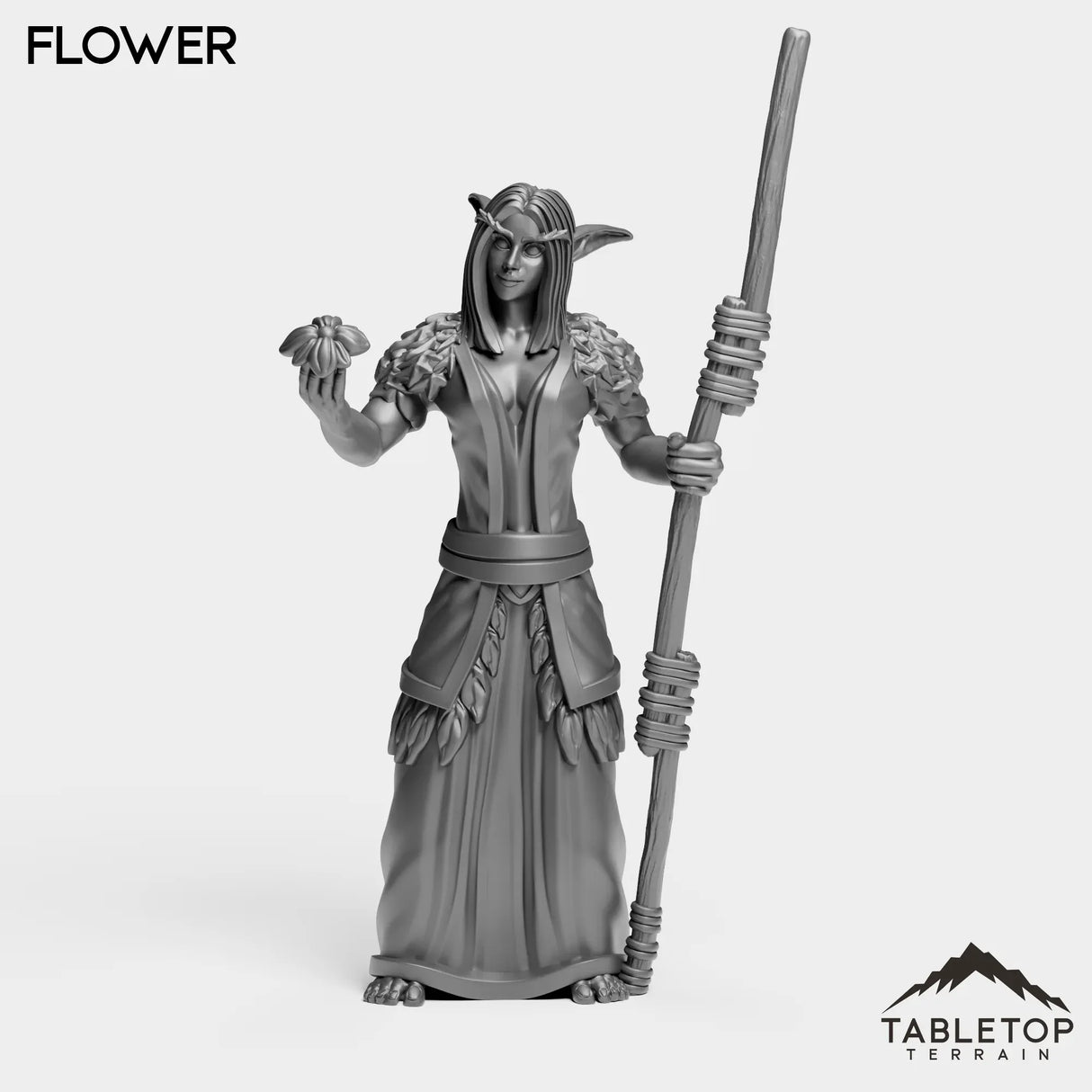 Tabletop Terrain Miniature Flower Night Druid Starter Female