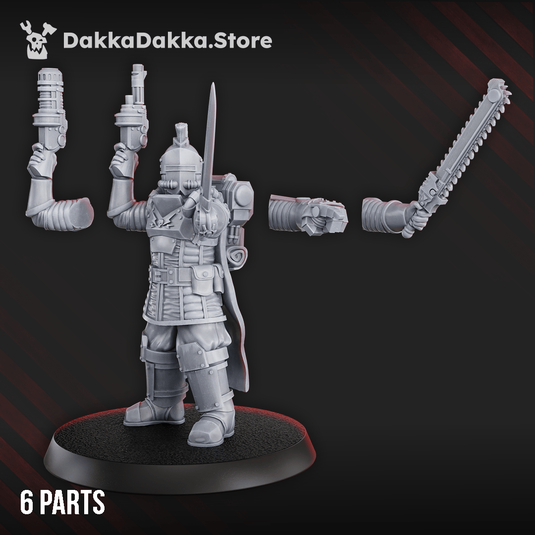 Tabletop Terrain Miniature FREE STL: Dawnguard Squad Commander