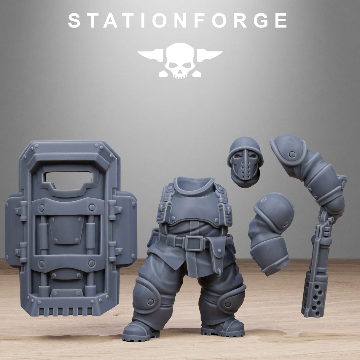 Tabletop Terrain Miniature FreeGuard Armored Mutants