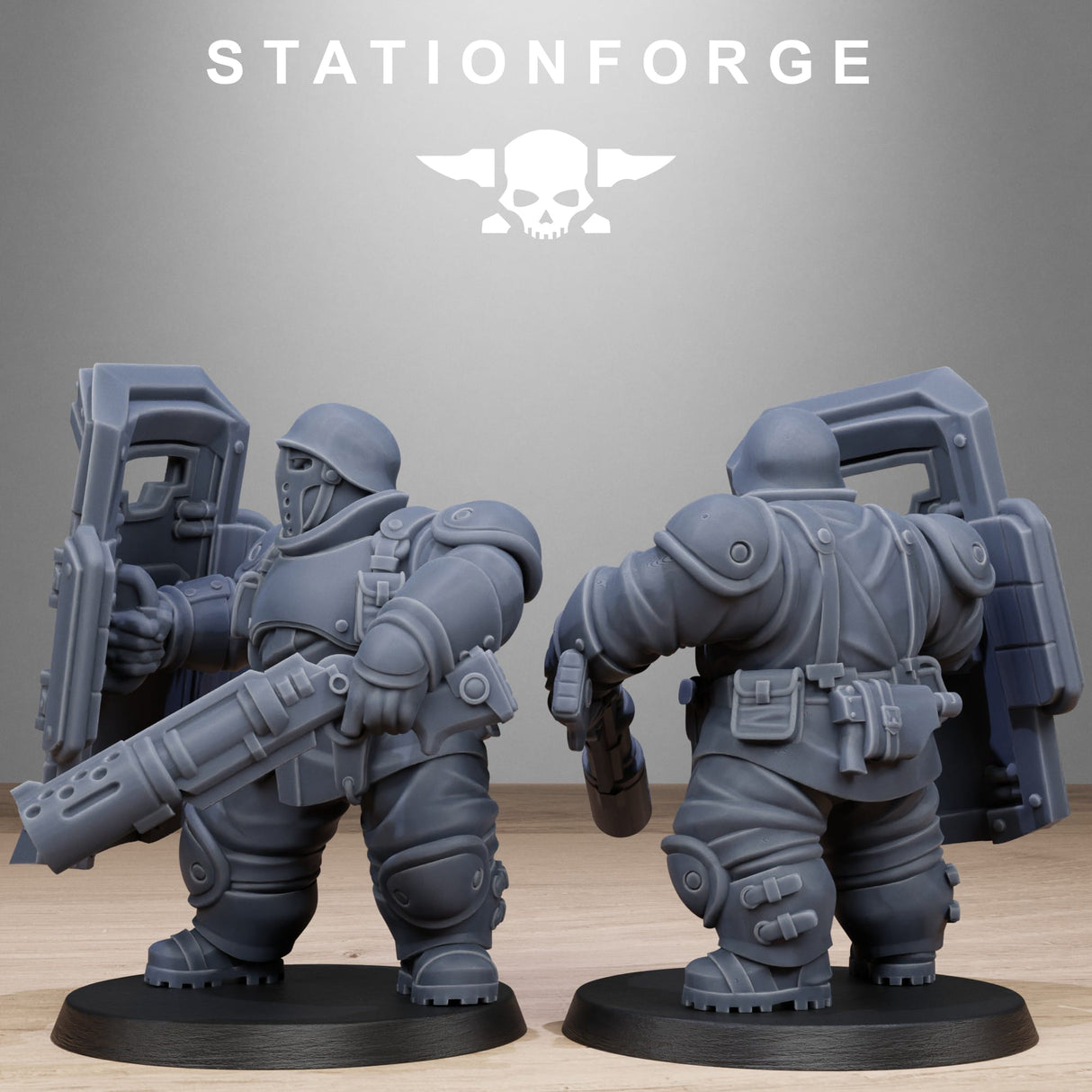 Tabletop Terrain Miniature FreeGuard Armored Mutants