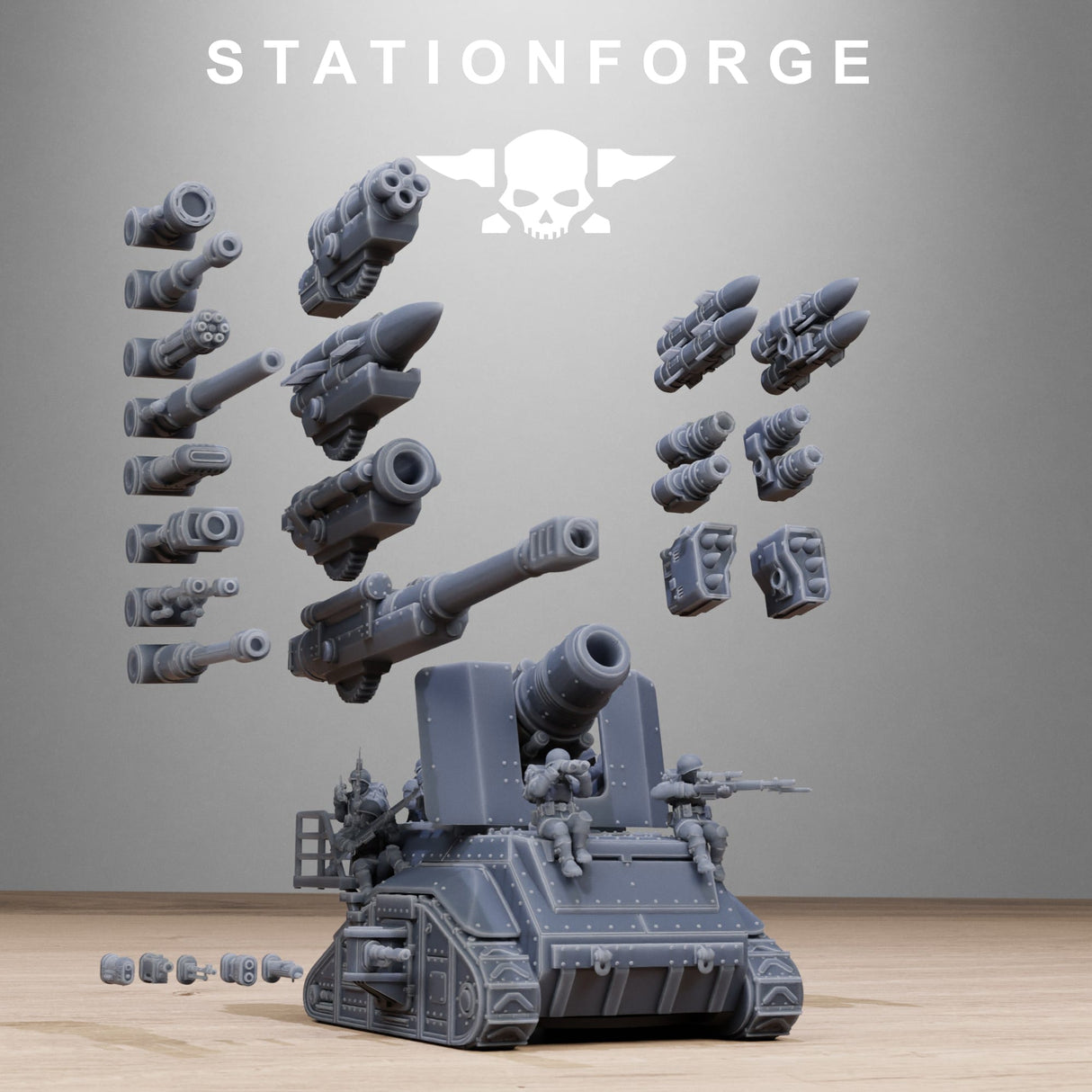 Tabletop Terrain Miniature Freeguard Artillery Mini Tank