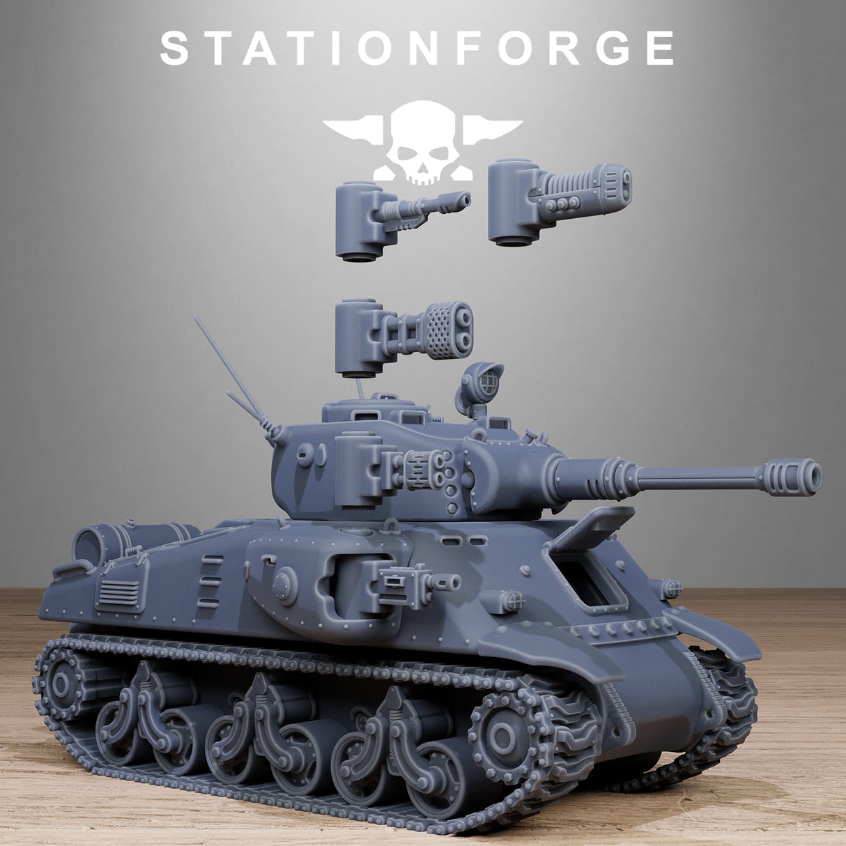 Tabletop Terrain Miniature FreeGuard Battle Tank