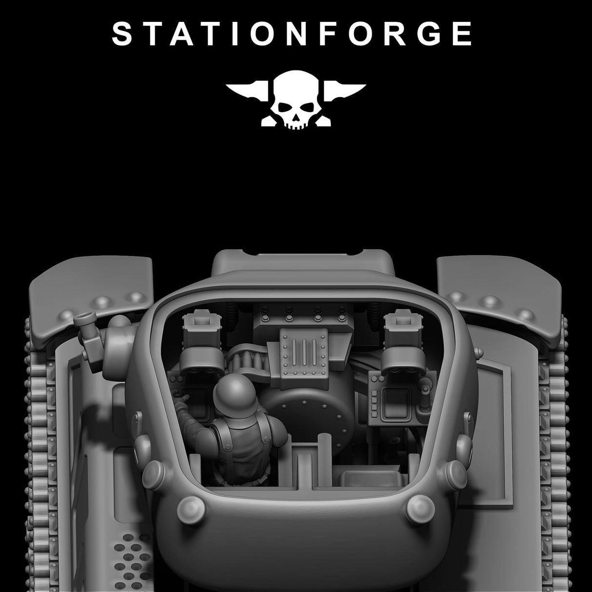 Tabletop Terrain Miniature FreeGuard Battle Tank