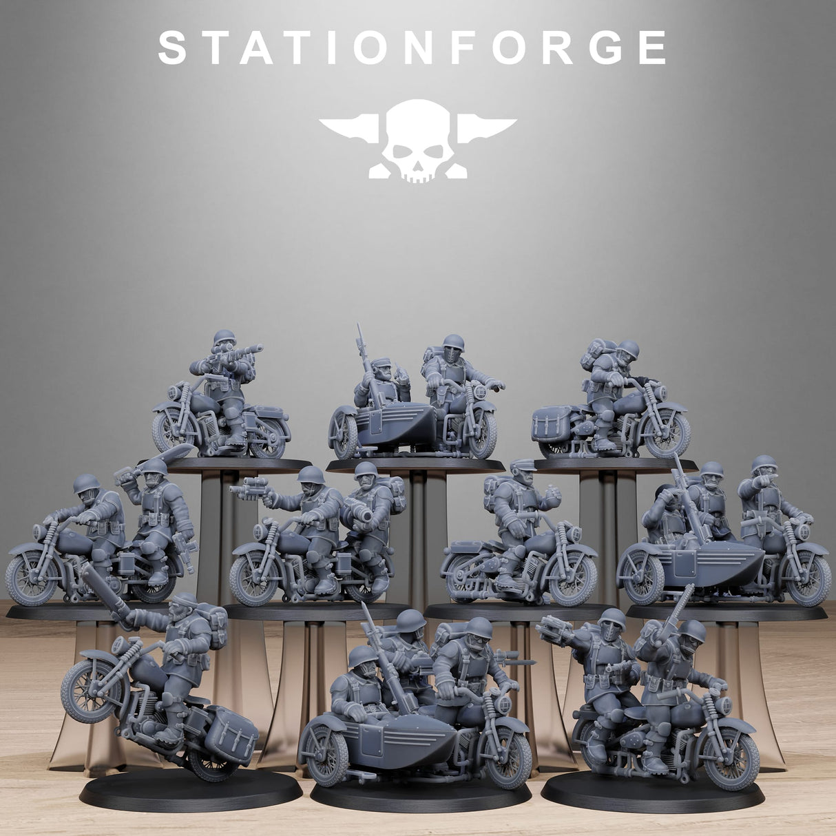 Tabletop Terrain Miniature FreeGuard Bikers