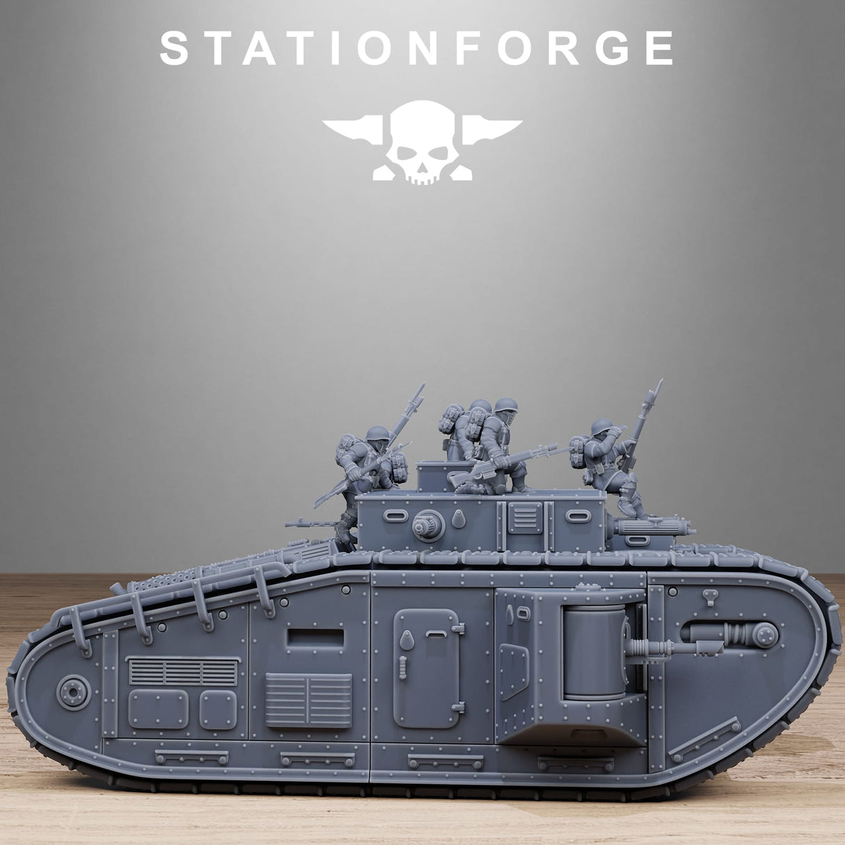 Tabletop Terrain Miniature FreeGuard Heavy Tank