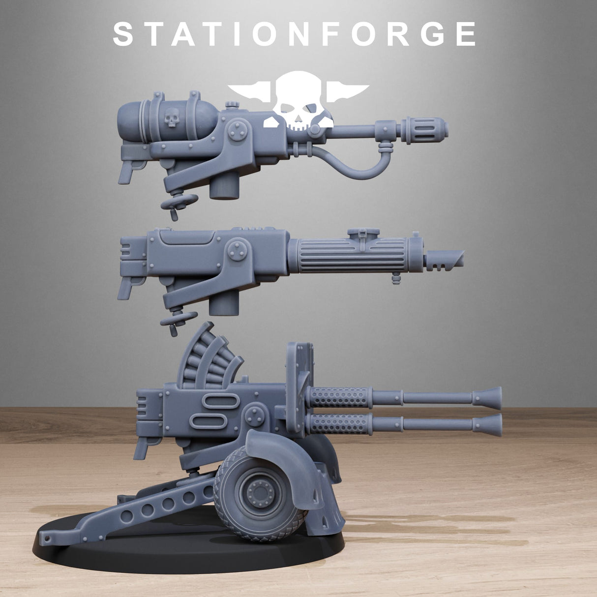 Tabletop Terrain Miniature FreeGuard Light Machine Gun