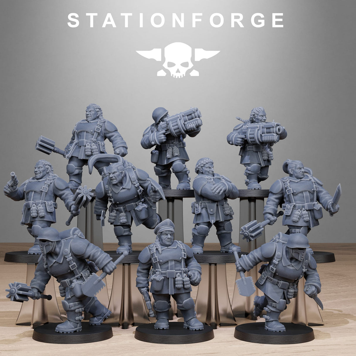 Tabletop Terrain Miniature FreeGuard Mutant Sisters