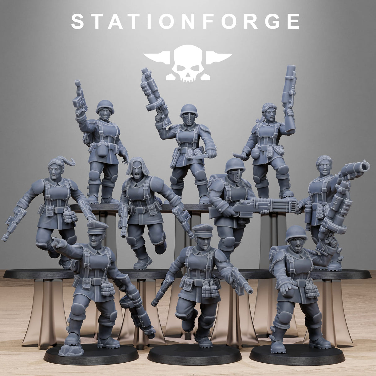 Tabletop Terrain Miniature FreeGuard Sisters