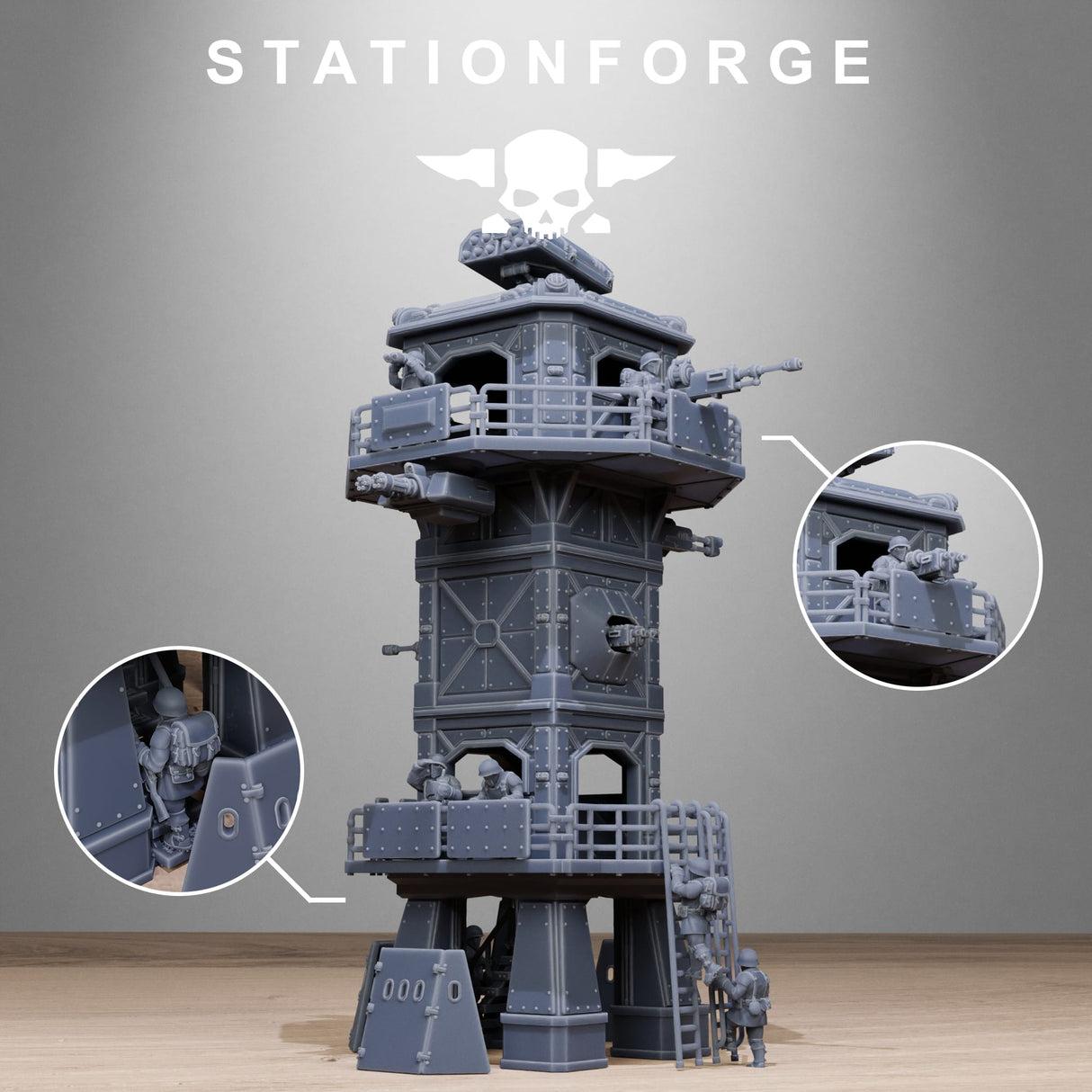 Tabletop Terrain Miniature FreeGuard Tower Guard