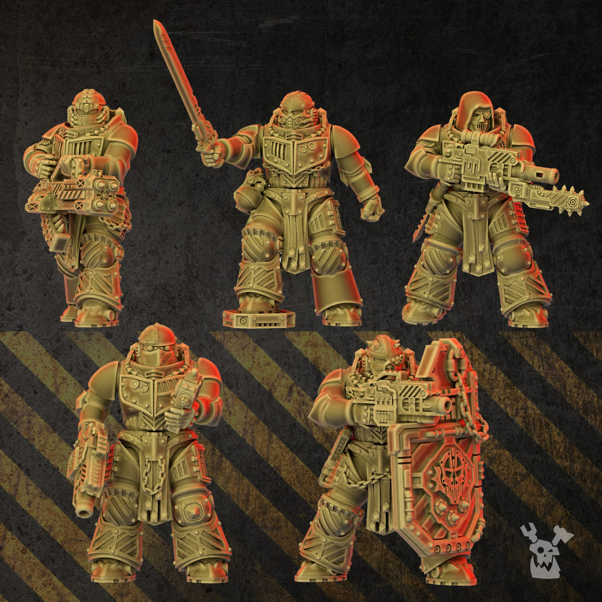 Tabletop Terrain Miniature Full Metal Brothers (build kit)