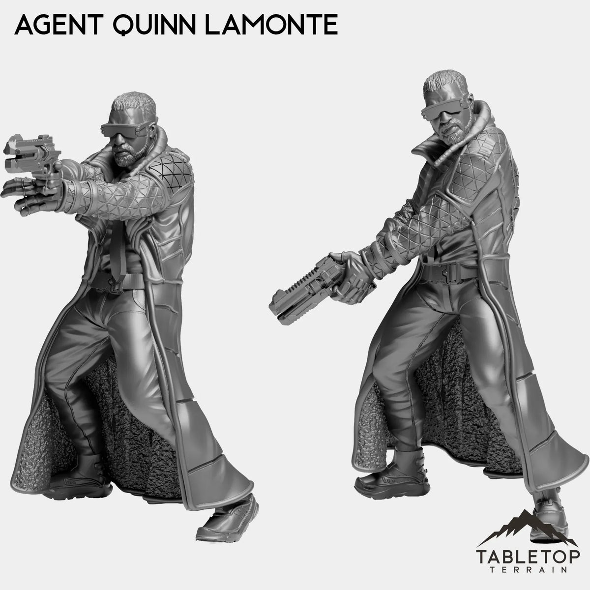 Tabletop Terrain Miniature Full Set Agent Quinn Lamonte