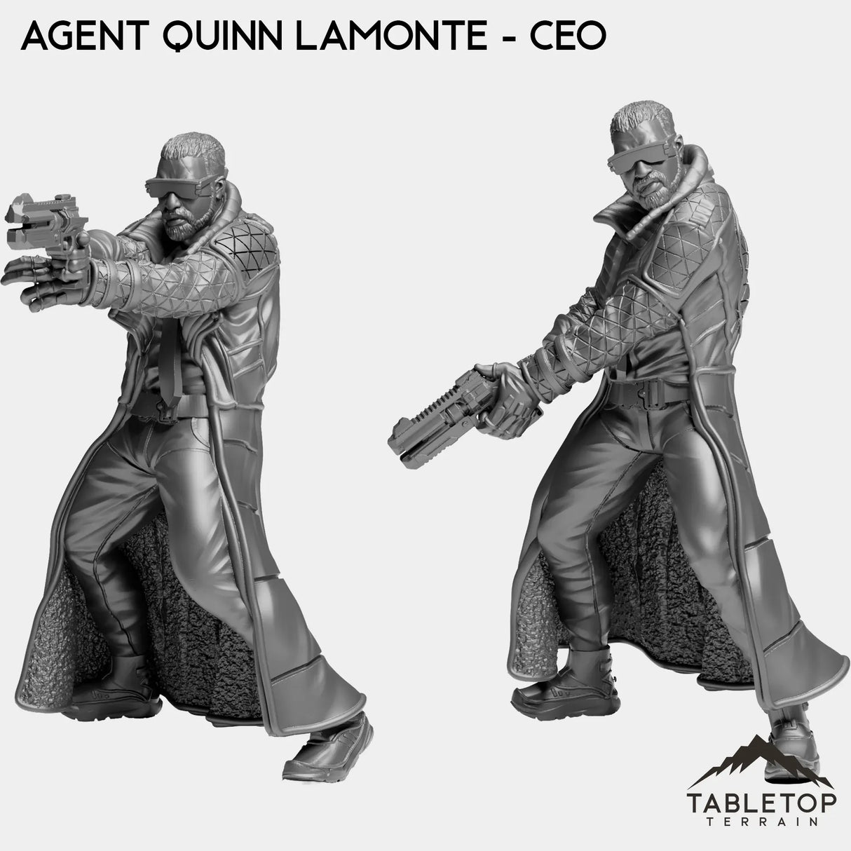 Tabletop Terrain Miniature Full Set Agent Quinn Lamonte - CEO