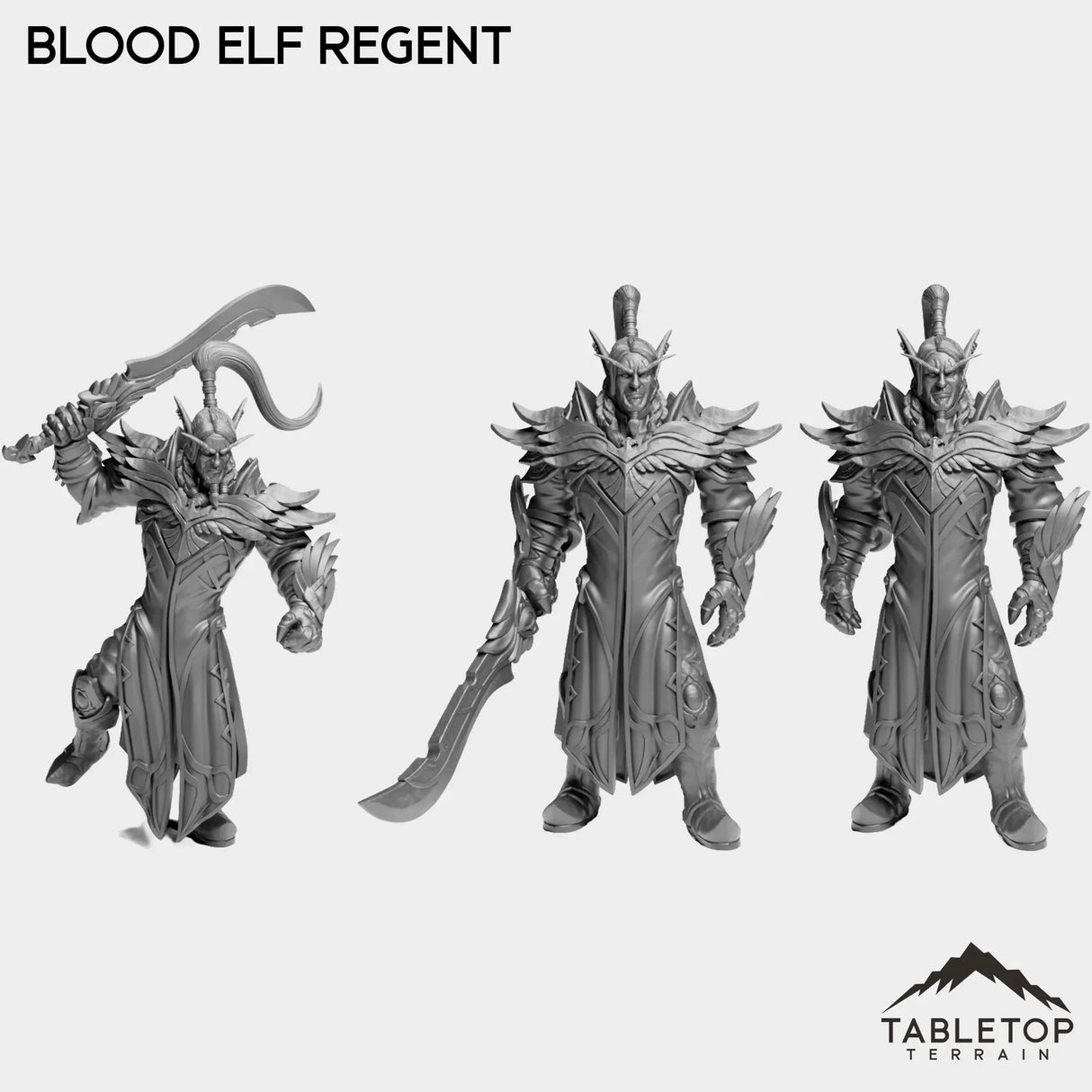 Tabletop Terrain Miniature Full Set Blood Elf Regent