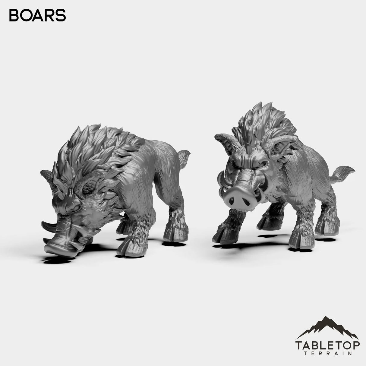 Tabletop Terrain Miniature Full Set Boars