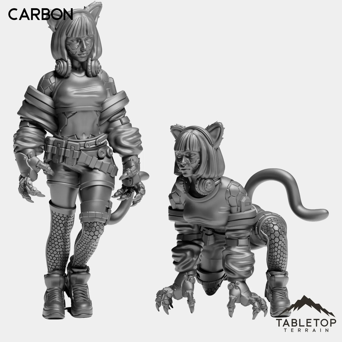 Tabletop Terrain Miniature Full Set Carbon