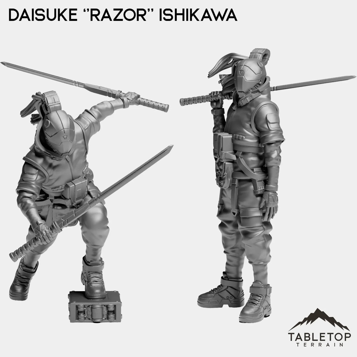 Tabletop Terrain Miniature Full Set Daisuke ''Razor'' Ishikawa