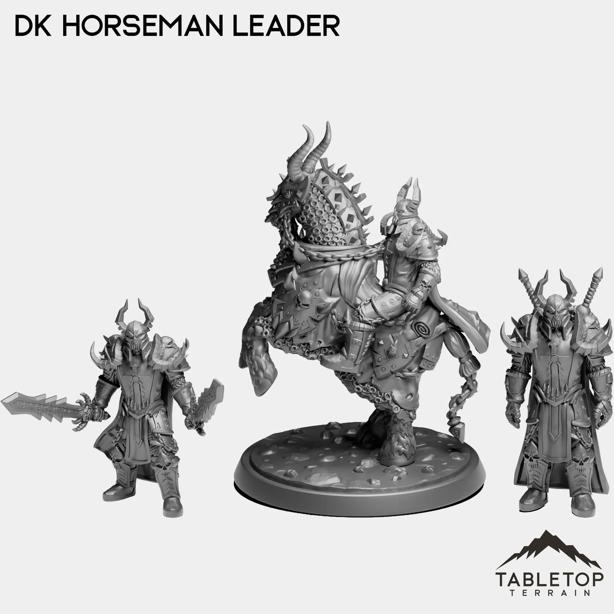 Tabletop Terrain Miniature Full Set DK Horseman Leader