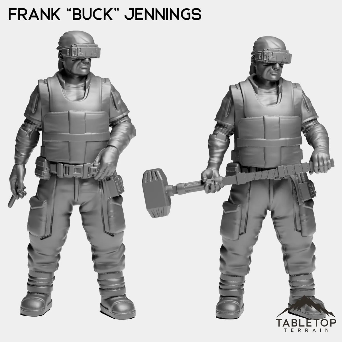Tabletop Terrain Miniature Full Set Frank “Buck” Jennings