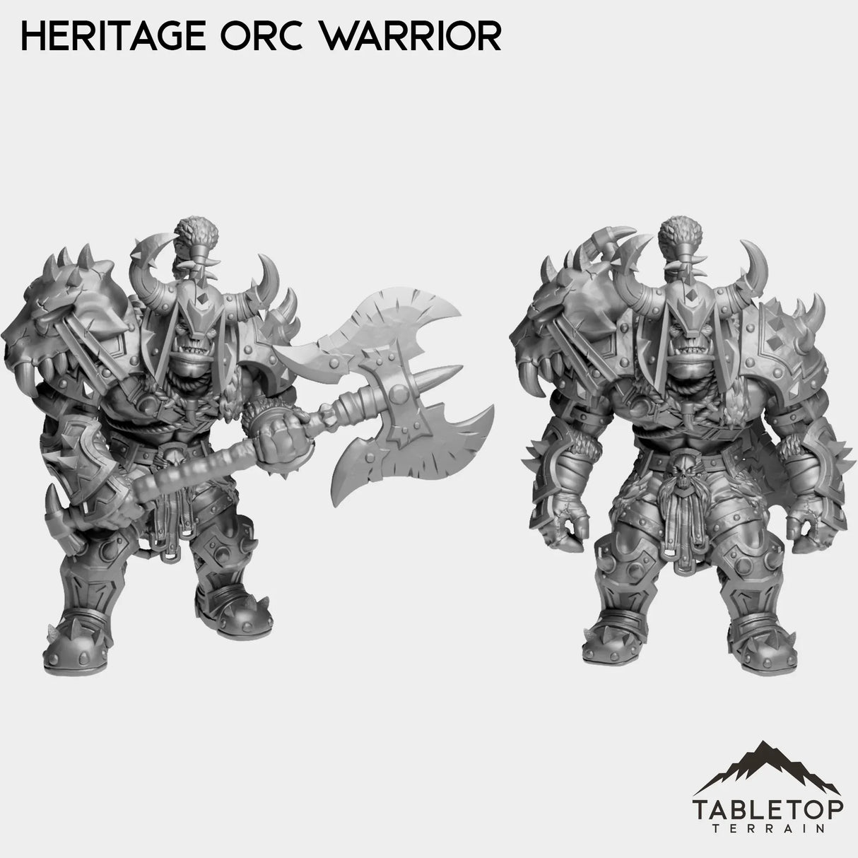 Tabletop Terrain Miniature Full Set Heritage Orc Warrior