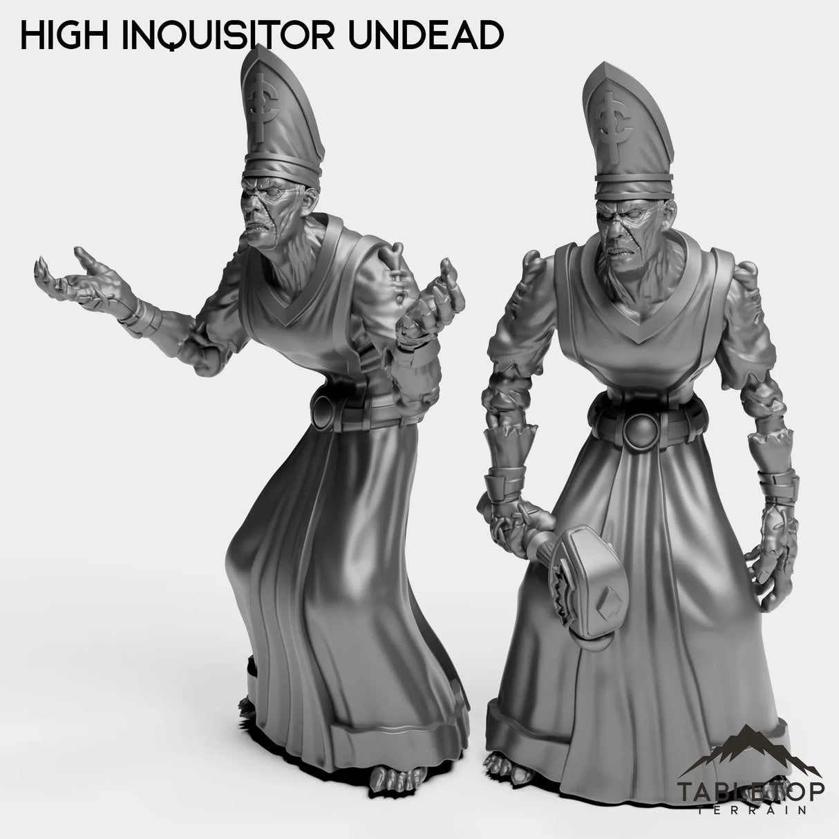 Tabletop Terrain Miniature Full Set High Inquisitor Undead