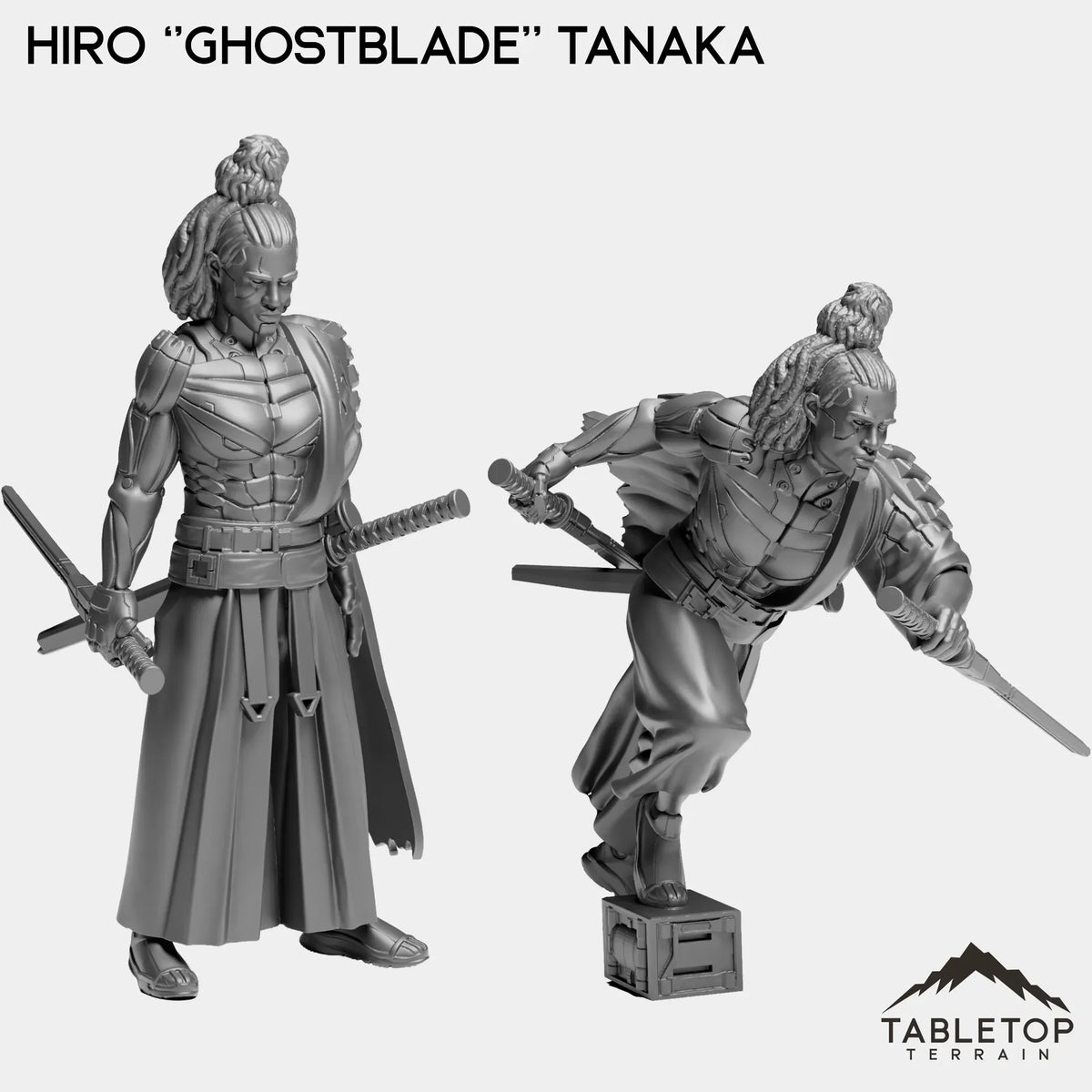 Tabletop Terrain Miniature Full Set Hiro ''Ghostblade'' Tanaka