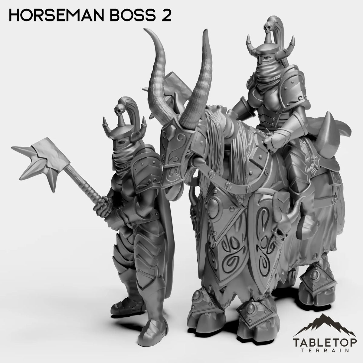 Tabletop Terrain Miniature Full Set Horseman Boss 2