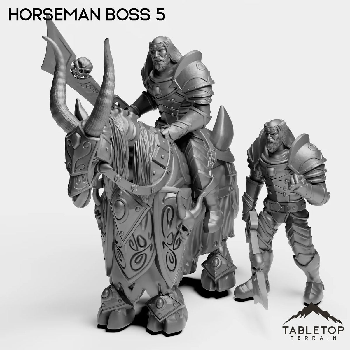 Tabletop Terrain Miniature Full Set Horseman Boss 5