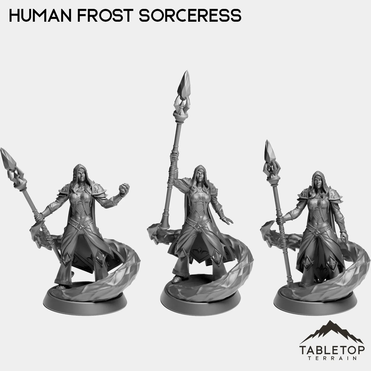 Tabletop Terrain Miniature Full Set Human Frost Sorceress