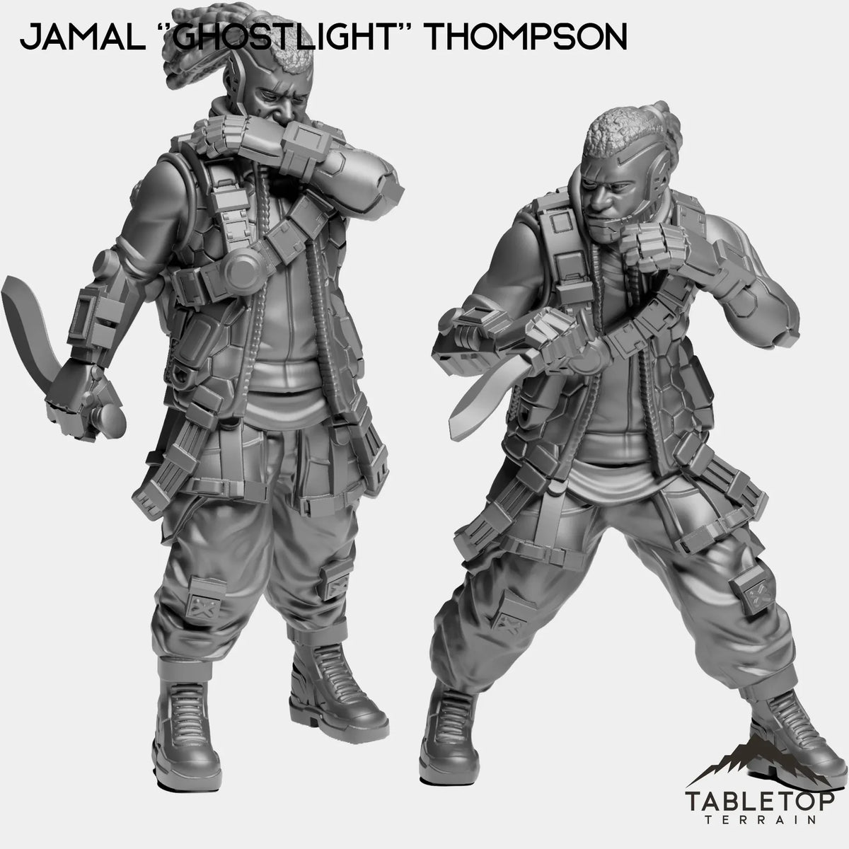 Tabletop Terrain Miniature Full Set Jamal ''Ghostlight'' Thompson